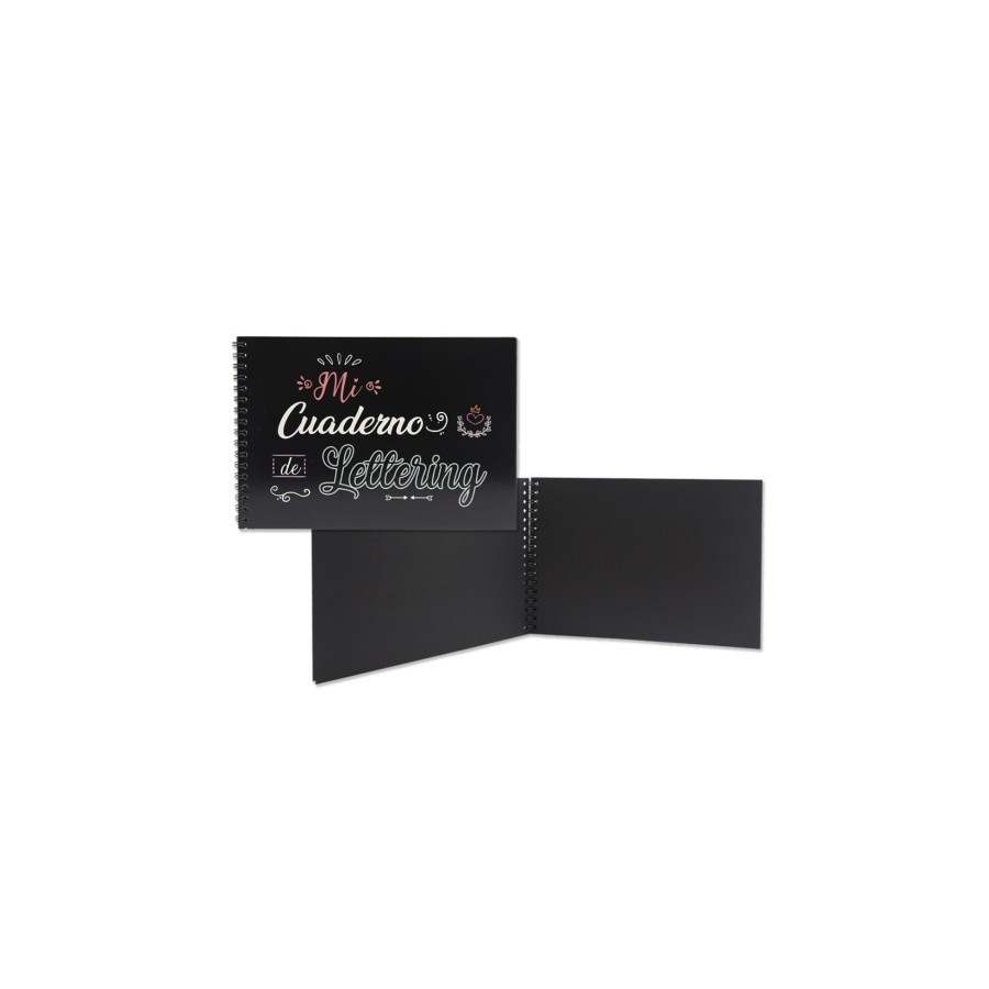 8664-Bismark Cuaderno A5 Lettering Negras 180 g/m2 - 32 Hojas