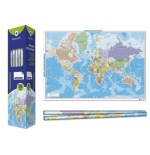 8666-Bismark Poster Mapamundi 70 x 100 cm