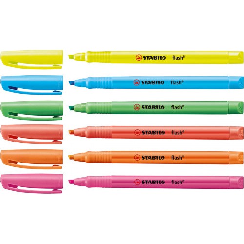 874-MARCADOR FLUORESCENTE FLASH TRAZO 2/5MM. AZUL STABILO 555/31