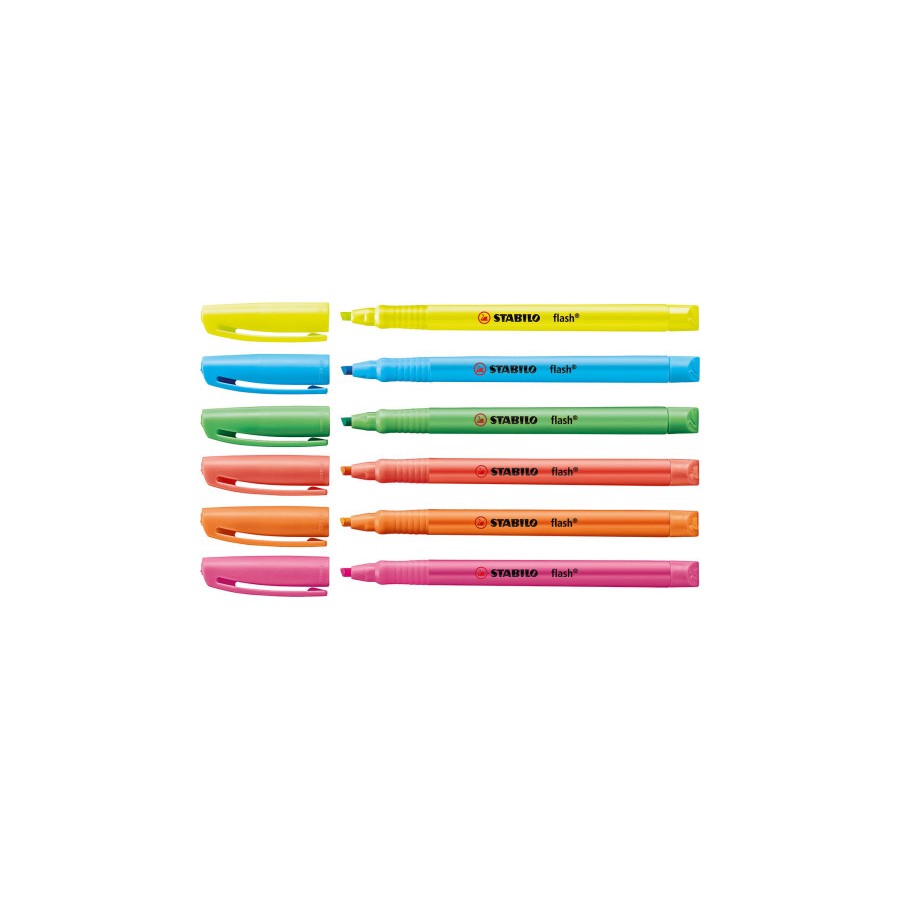 874-MARCADOR FLUORESCENTE FLASH TRAZO 2/5MM. AZUL STABILO 555/31