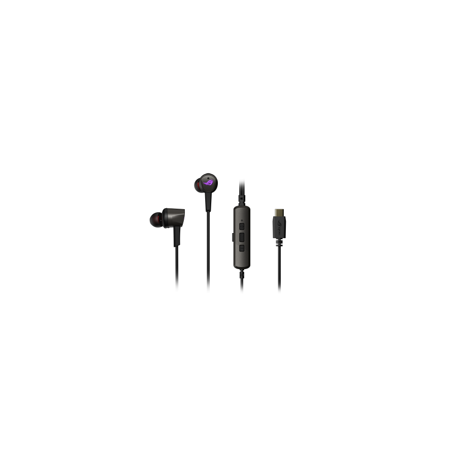 8799-ASUS ROG CETRA II Auriculares Alambrico Dentro de oido Juego USB Tipo C Negro