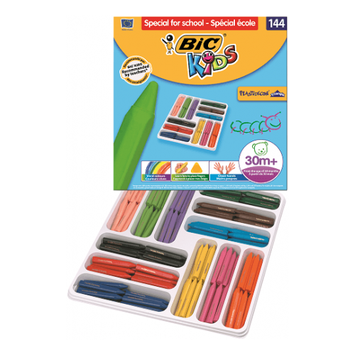 8808-ESTUCHE 144 CERAS DE COLOR CON 12 COLORES DIFERENTES BIC 8878332