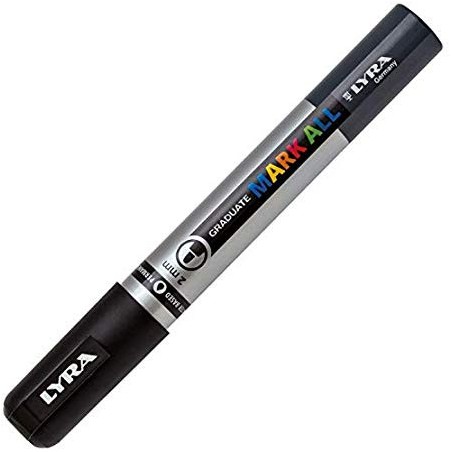 8856-MARCADOR PERMANENTE MARK ALL NEGRO 2 MM LYRA GROOVE L6820099