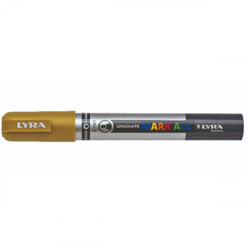 8858-MARCADOR PERMANENTE MARK ALL ORO 2 MM LYRA GROOVE L6820250