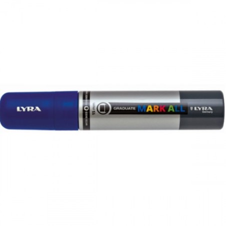 8864-MARCADOR PERMANENTE MARK ALL AZUL OSCURO 15 MM LYRA GROOVE L6840050