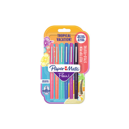 8875-FLAIR M. TROPICAL VACATION BL6 PAPER MATE 2028906