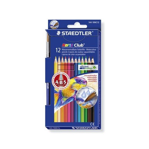 8883-LAPICES COLOR NORIS AQUARELL 144 10, ESTUCHE 12 PZAS STAEDTLER 144 10NC12