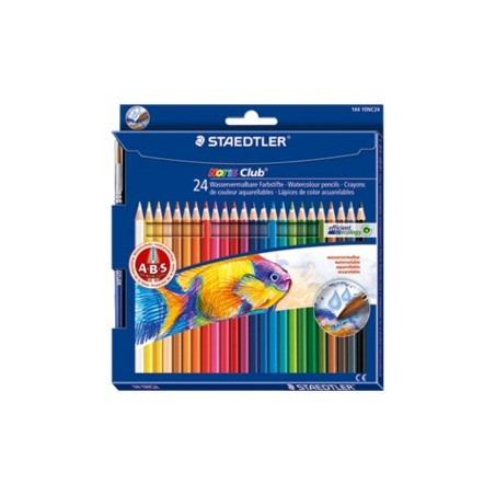 8885-LAPICES COLOR NORIS AQUARELL 144 10, ESTUCHE 24 PZAS STAEDTLER 144 10NC24