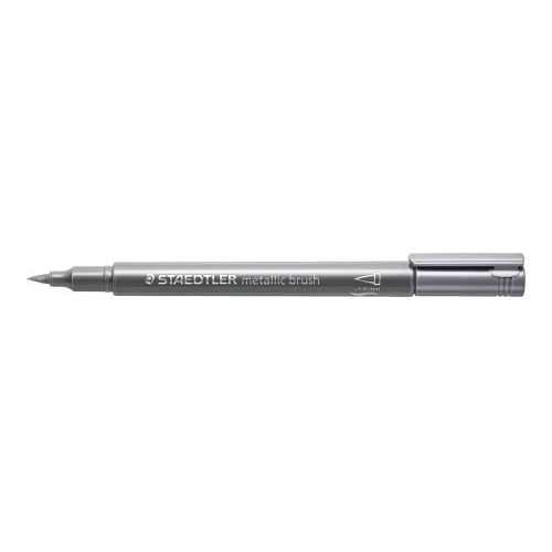 8888-Staedtler 8321 marcador 1 pieza(s) Punta de pincel Plata