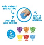 8959-Carioca Teddy Crayons BABY - 48 Uds