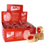 8998-APLI 11103 cinta adhesiva 33 m Transparente