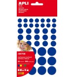 9005-BOLSA GOMETS GEOMETRICOS PERMANENTES AMARILLO, AZUL, ROJO Y VERDE 20 HOJAS APLI 706