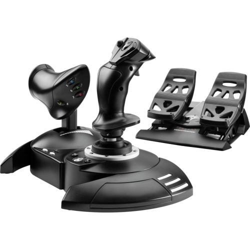 9085-Thrustmaster T.Flight Full Kit X Negro USB Palanca de mando Analogico/Digital PC, Xbox