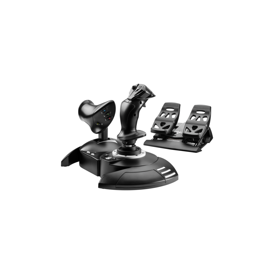 9085-Thrustmaster T.Flight Full Kit X Negro USB Palanca de mando Analogico/Digital PC, Xbox