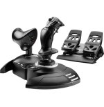 9085-Thrustmaster T.Flight Full Kit X Negro USB Palanca de mando Analogico/Digital PC, Xbox