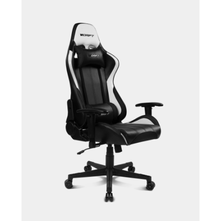 9103-DRIFT DR175 Silla para videojuegos universal Asiento acolchado Negro, Blanco