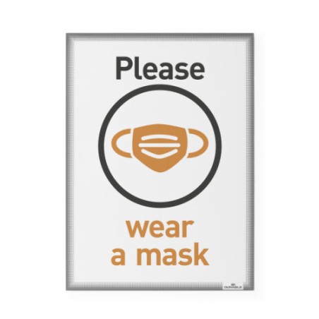 9105-Durable 501457 archivador Antracita, Transparente