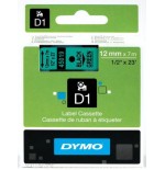 914-CINTA ROTULADORA D1 12MMX7M NEGRO/VERDE DYMO S0720590