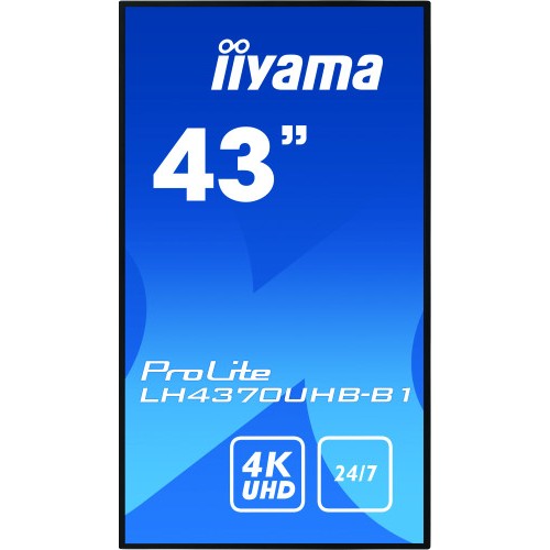 9162-iiyama LH4370UHB-B1 pantalla de senalizacion Pantalla plana para senalizacion digital 108 cm (42.5") VA 4K Ultra HD