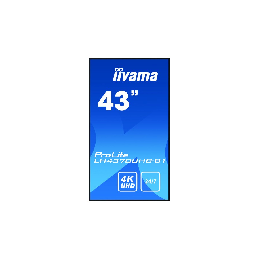 9162-iiyama LH4370UHB-B1 pantalla de senalizacion Pantalla plana para senalizacion digital 108 cm (42.5") VA 4K Ultra HD
