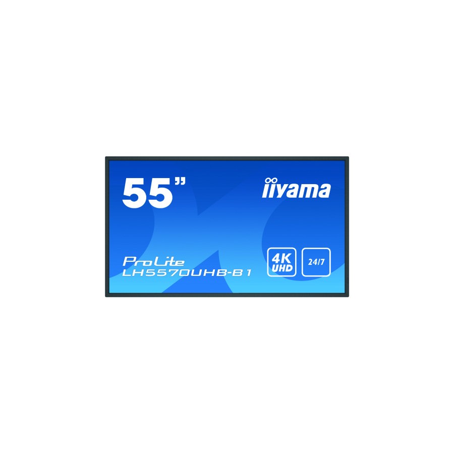 9164-iiyama LH5570UHB-B1 pantalla de senalizacion Pantalla plana para senalizacion digital 138,7 cm (54.6") VA 4K Ultra