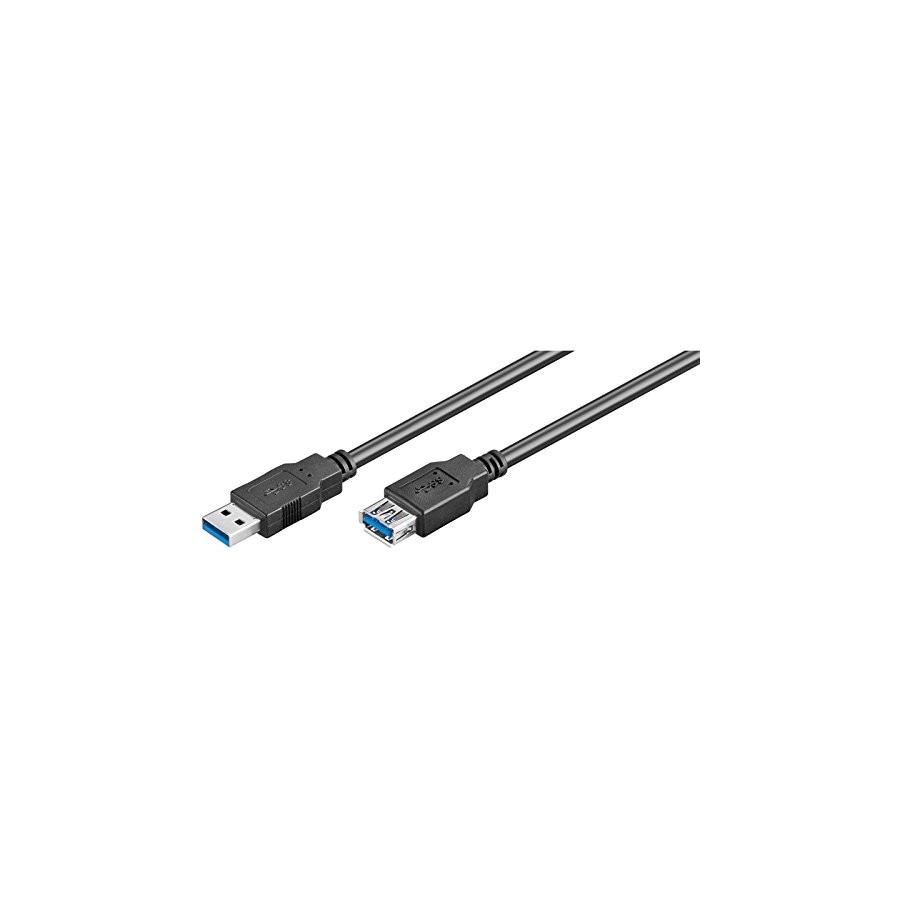 9195-Ewent EW-100203-030-N-P cable USB 3 m USB 3.2 Gen 1 (3.1 Gen 1) USB A Negro