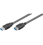 9195-Ewent EW-100203-030-N-P cable USB 3 m USB 3.2 Gen 1 (3.1 Gen 1) USB A Negro