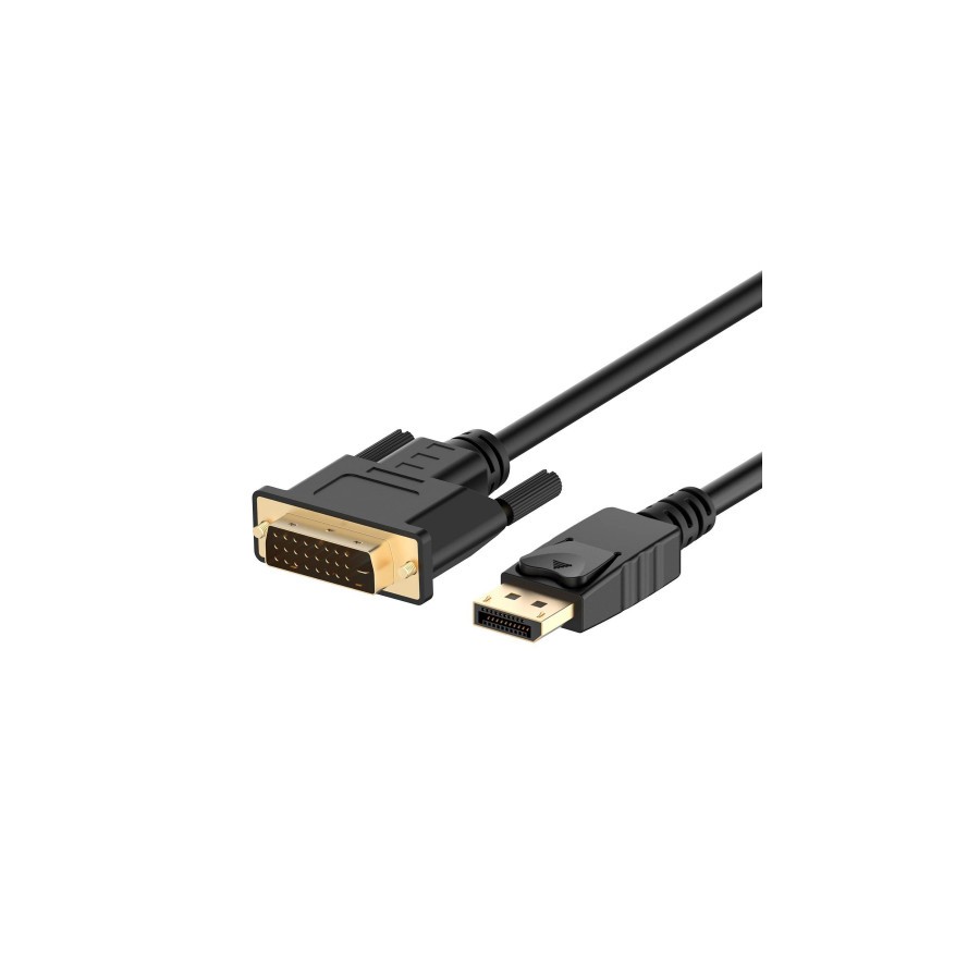 9207-Ewent EC1441 adaptador de cable de video 1,8 m DisplayPort DVI-D Negro