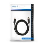 9218-Ewent EC1046 cable USB 1 m USB 3.2 Gen 2 (3.1 Gen 2) USB C Negro