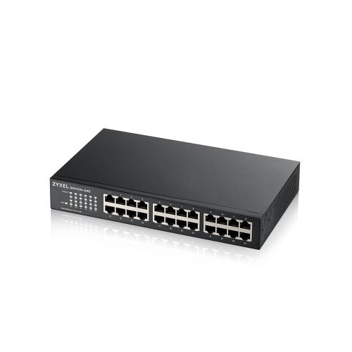 9231-Zyxel GS1100-24E No administrado Gigabit Ethernet (10/100/1000) Negro