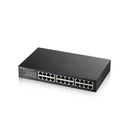 9231-Zyxel GS1100-24E No administrado Gigabit Ethernet (10/100/1000) Negro