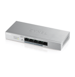 9233-Zyxel GS1200-5HP v2 Gestionado Gigabit Ethernet (10/100/1000) Energia sobre Ethernet (PoE) Gris