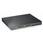 9251-Zyxel XGS2210-28HP Gestionado L2 Gigabit Ethernet (10/100/1000) Energia sobre Ethernet (PoE) 1U Negro