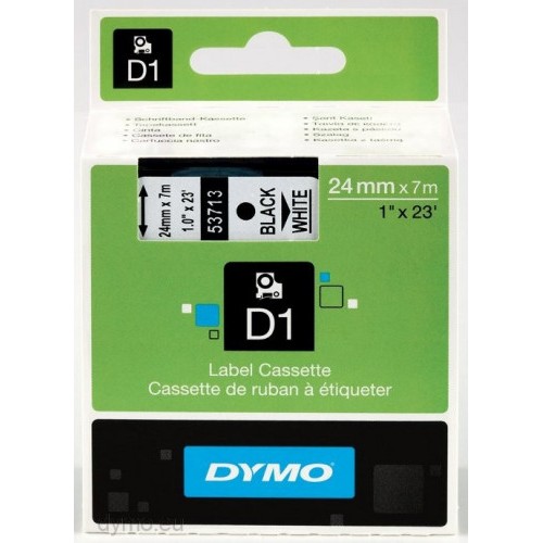 926-CINTA ROTULADORA D1 24MMX7M NEGRO/BLANCO DYMO S0720930