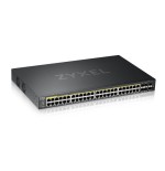 9262-Zyxel GS2220-50HP-EU0101F switch Gestionado L2 Gigabit Ethernet (10/100/1000) Energia sobre Ethernet (PoE) Negro