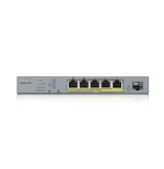 9269-Zyxel GS1350-6HP-EU0101F switch Gestionado L2 Gigabit Ethernet (10/100/1000) Energia sobre Ethernet (PoE) Gris