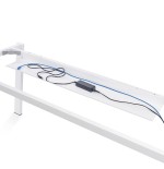 9276-CANAL PASACABLES  GRAN FORMATO (95 CM) BLANCO ROCADA 2922W