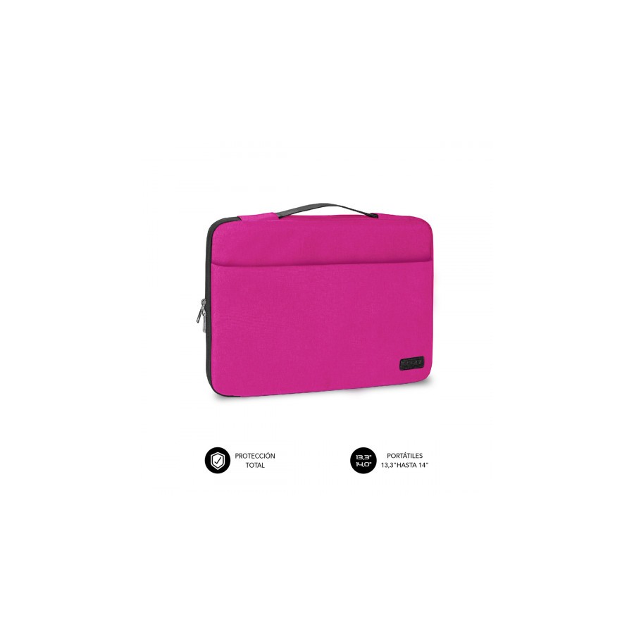 9298-SUBBLIM Funda Ordenador Elegant Laptop Sleeve 13,3-14" Pink