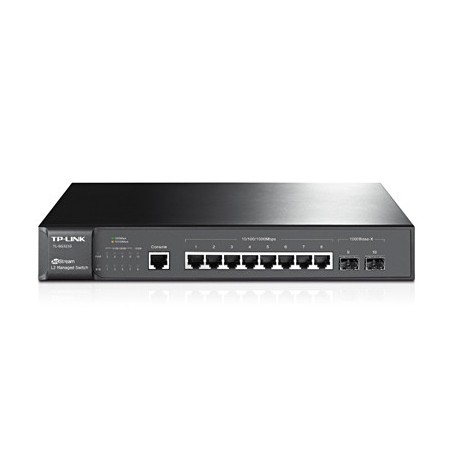 9370-TP-LINK SWITCH ADMINISTRADO JETSTREAMT 8 PUERTOS GIGABIT L2 + 2 RANURAS SFP, OMADA SDN CONTROLLER