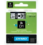 940-CINTA ROTULADORA D1 9MMX7M NEGRO/TRANSPARENTE DYMO S0720670