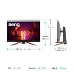9421-Benq EX2710Q 2560 x 1440 Pixeles 2K Ultra HD LED Negro