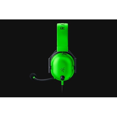9448-Razer BlackShark V2 X Auriculares Alambrico Diadema Juego Verde, Negro