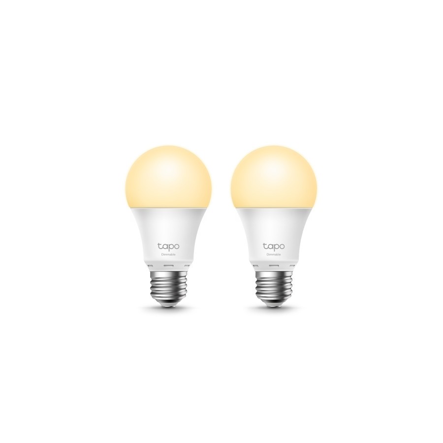 9453-Tapo L510E(2-pack) Bombilla inteligente 8,7 W Metalico, Blanco Wi-Fi