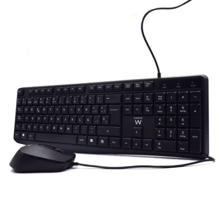 9472-Ewent EW3006 teclado USB QWERTY Espanol Negro