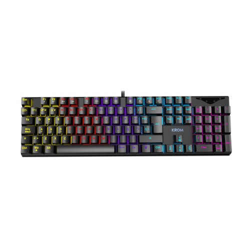 9487-KROM TECLADO GAMING KASIC. MECANICO. TECLAS RETROILUMINADAS RAINBOW. USB