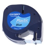 950-CINTA ROTULADORA LETRATAG 12MMX4M NEGRO/AZUL DYMO S0721650
