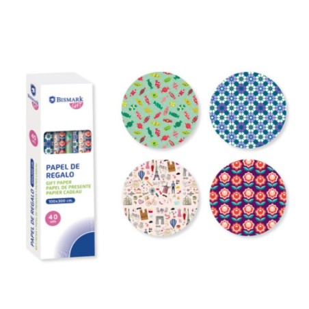 9511-PAPEL DE REGALO TODO TIEMPO FUNNY 100X300 CM BISMARK 329861