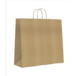 9543-BOLSA PAPEL CON ASAS KRAFT MARRON S 24X10X32 CM BISMARK 329837