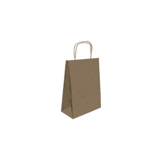 9544-BOLSA PAPEL CON ASAS KRAFT MARRON M 27X12X37 CM BISMARK 329838