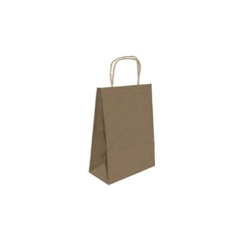 9544-BOLSA PAPEL CON ASAS KRAFT MARRON M 27X12X37 CM BISMARK 329838